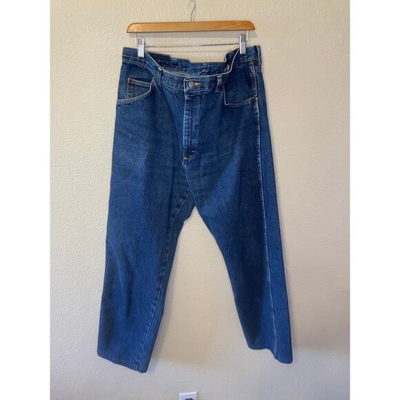 Wrangler Medium Wash Western Wear 100% Cotton Men’s Jeans Size 38x28 - Picture 2 of 12